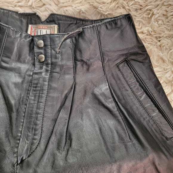 Vintage leather pants - Picture 4 of 8